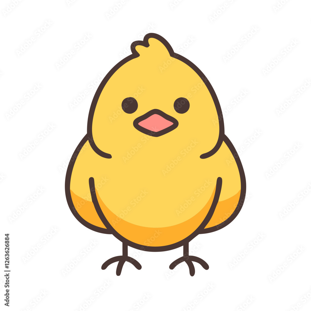 Chick peep celebrating Easter with a cheerful expression, showcasing vibrant yellow feathers and a cute, round shape in a festive atmosphere full of joy Chick peep celebrating Easter with a cheerful expression, showcasing vibrant yellow feathers and a cute, round shape in a festive atmosphere full of joy