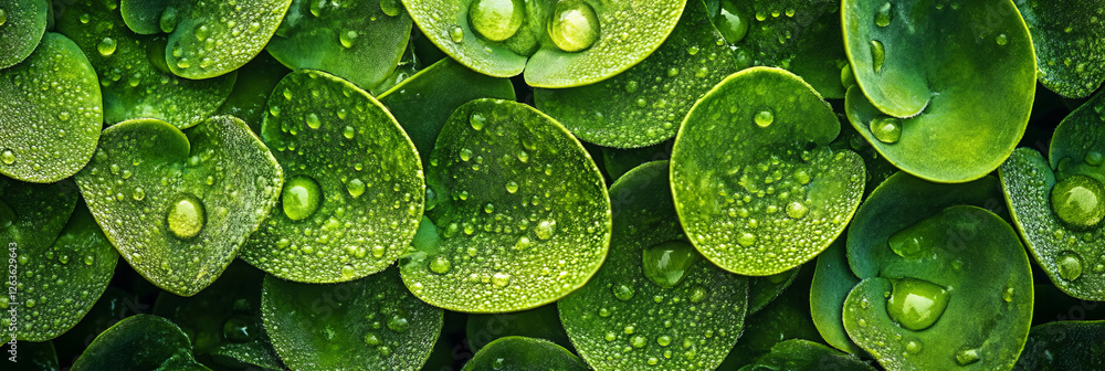 Bright green texture with smooth finish and droplets enhancing natural beauty Bright green texture with smooth finish and droplets enhancing natural beauty