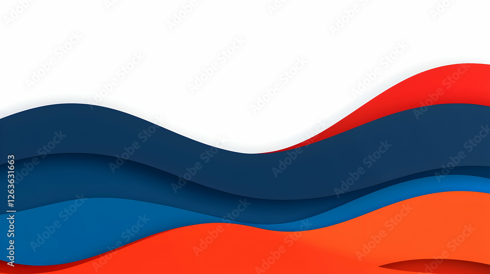 Abstract red blue waves background design, modern graphic template for website header Abstract red blue waves background design, modern graphic template for website header
