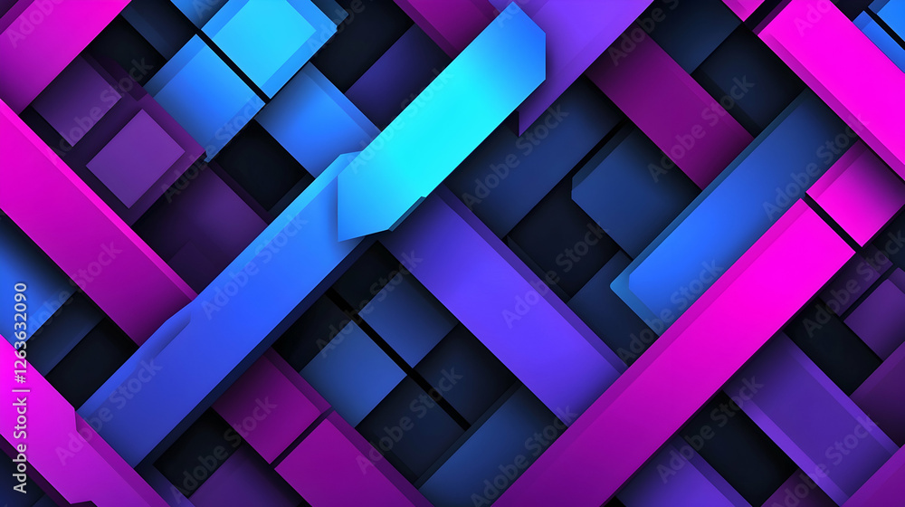 Abstract neon geometric design, vibrant colors, intersecting lines, dark background, digital art for tech website Abstract neon geometric design, vibrant colors, intersecting lines, dark background, digital art for tech website