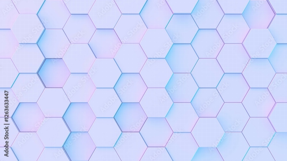 Subtle purple hexagonal grid, smooth 3D honeycomb texture, delicate pastel geometric pattern, structured composition with light shadows, elegant and contemporary background Subtle purple hexagonal grid, smooth 3D honeycomb texture, delicate pastel geometric pattern, structured composition with light shadows, elegant and contemporary background