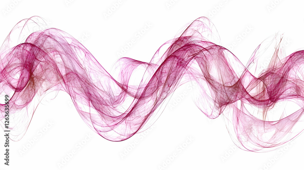 Abstract maroon wave design, flowing digitally on white background, for website header or banner Abstract maroon wave design, flowing digitally on white background, for website header or banner