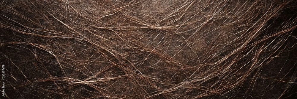Fototapeta premium Rich texture of dark brown paper showcasing intricate crisscrossing fibers and a rough finish