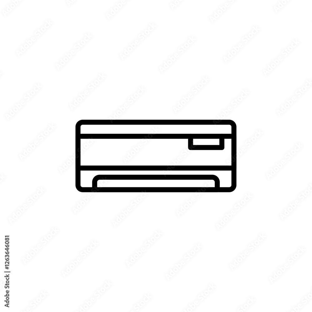 ac icon Vector illustration in black ac icon Vector illustration in black