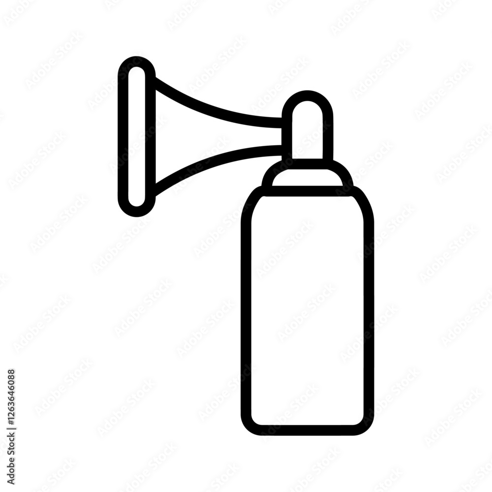 air horn icon Vector illustration in black air horn icon Vector illustration in black
