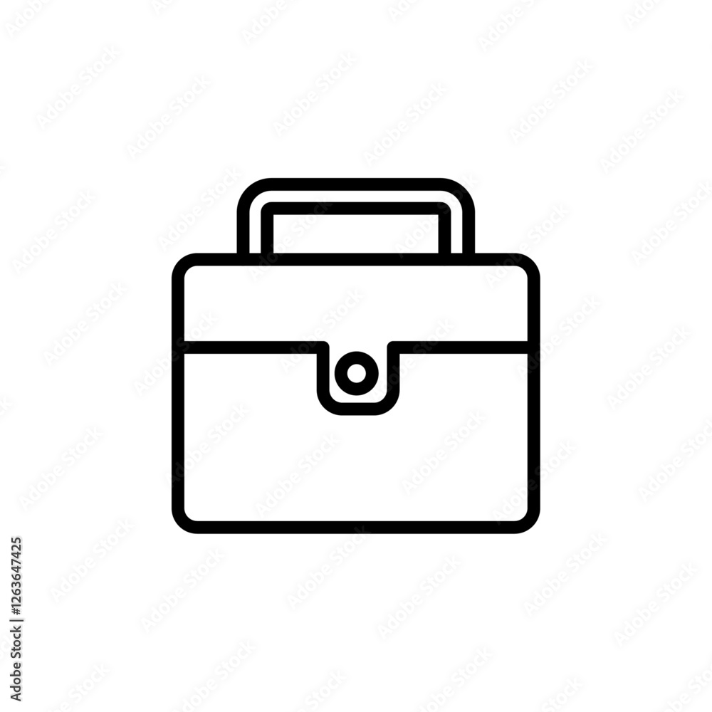 briefcase iconVector illustration in black briefcase iconVector illustration in black