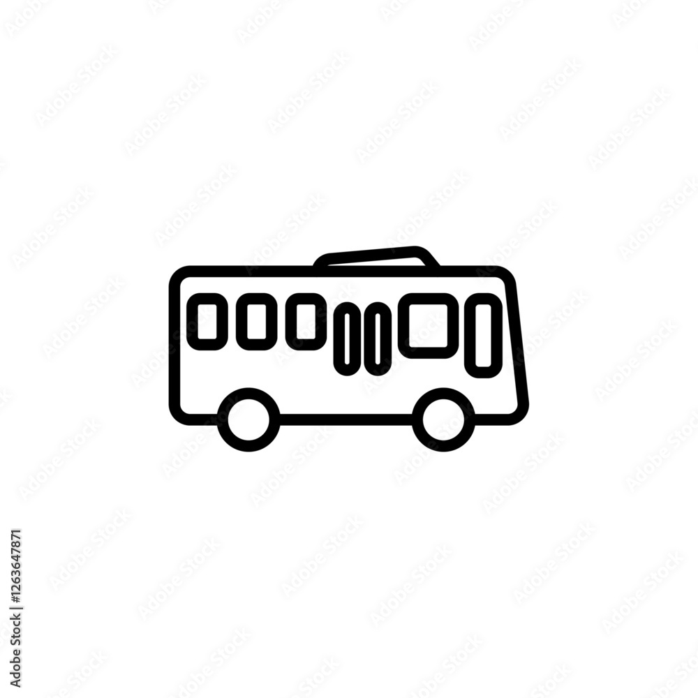 bus icon Vector illustration in black bus icon Vector illustration in black