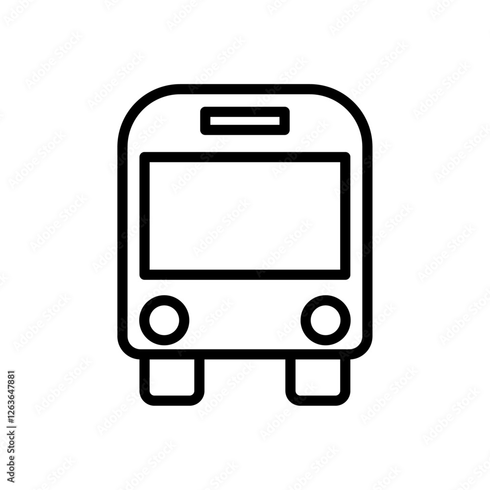 bus iconVector illustration in black bus iconVector illustration in black