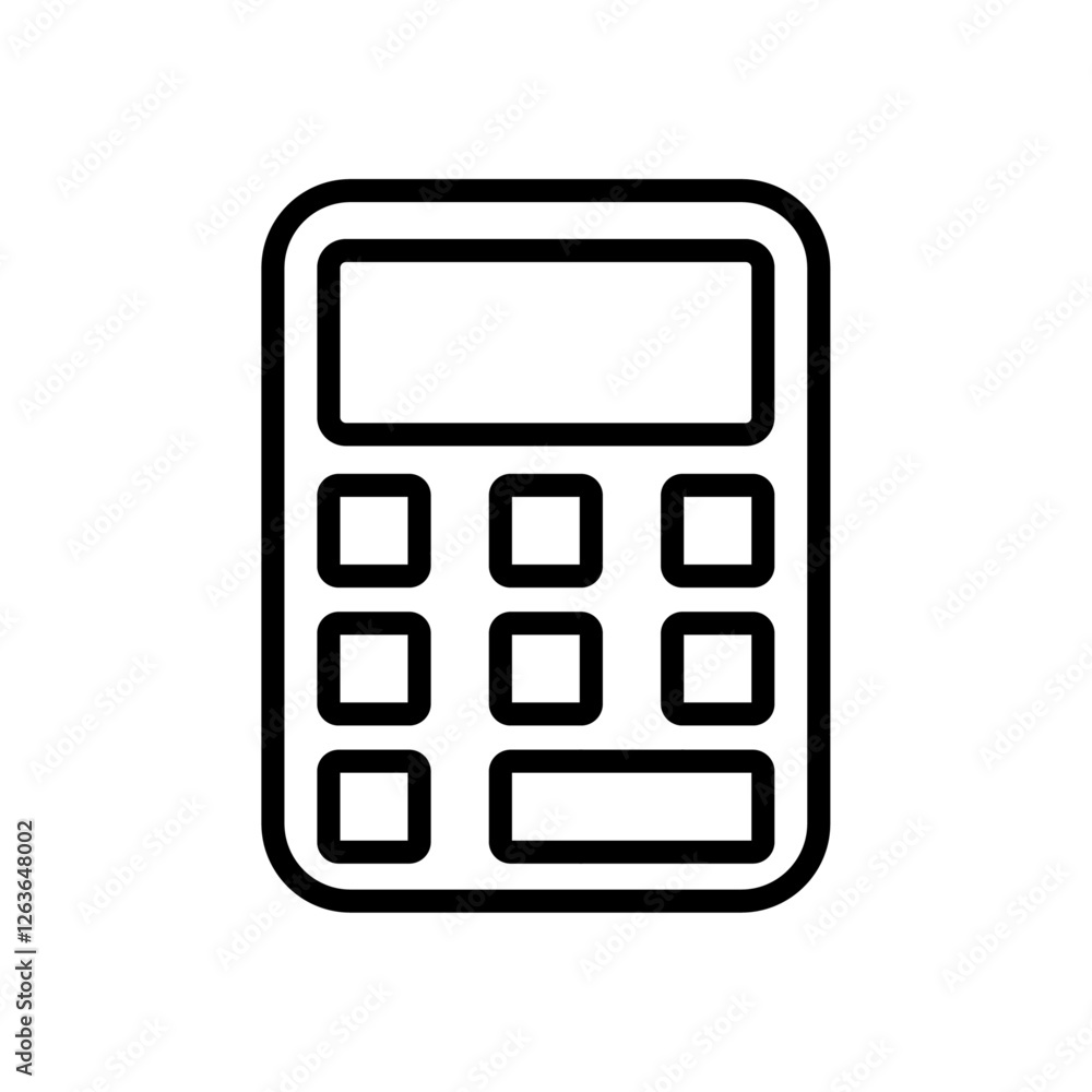calculator icon Vector illustration in black calculator icon Vector illustration in black