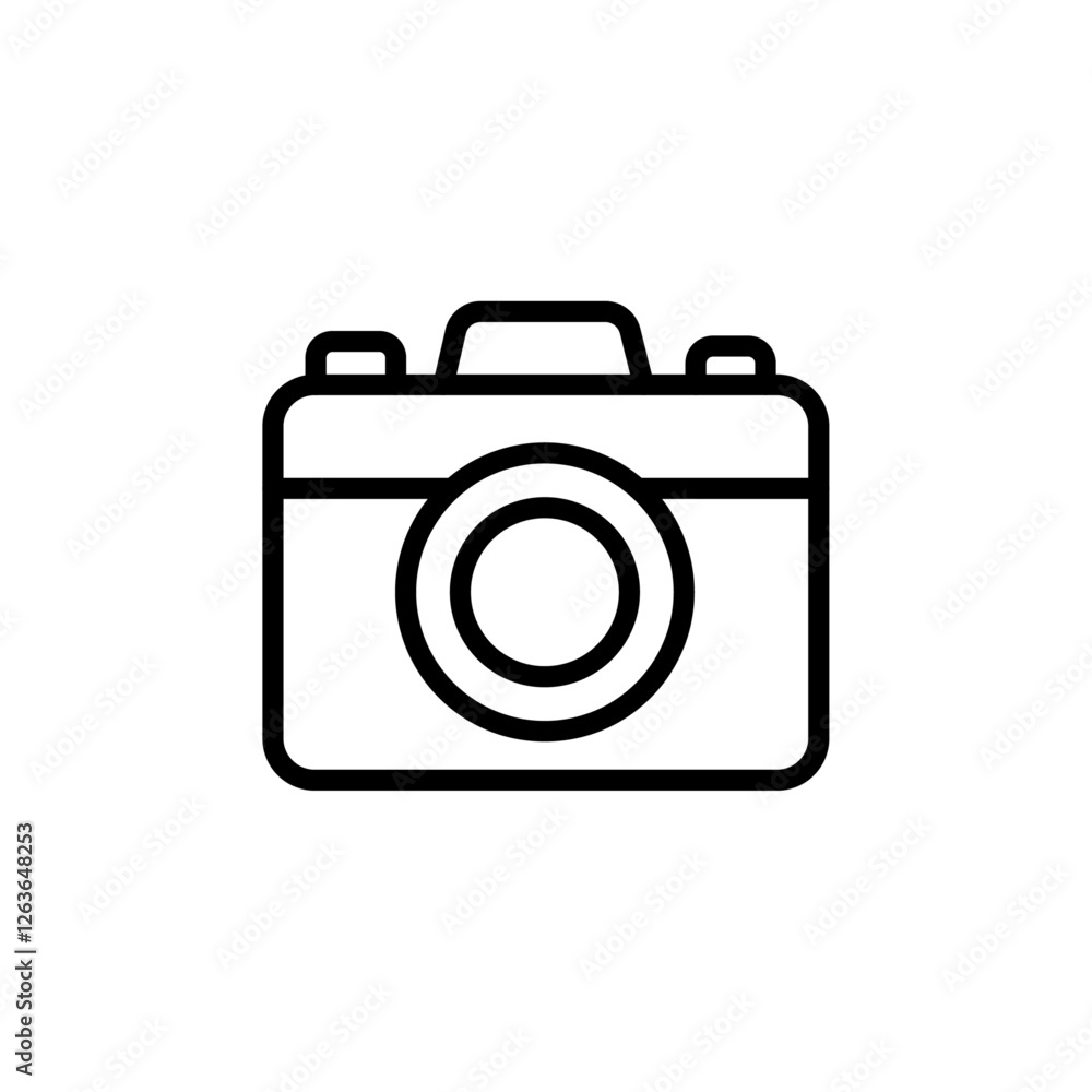 camera icon Vector illustration in black camera icon Vector illustration in black