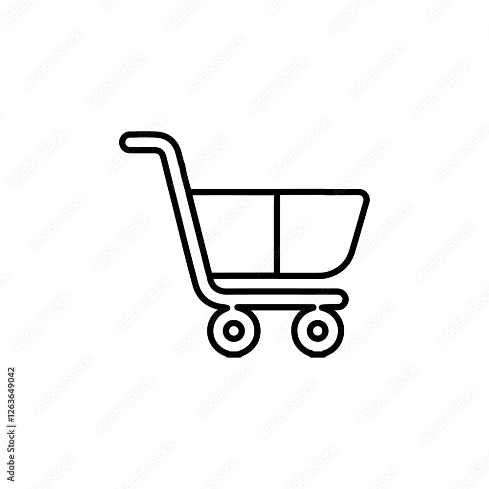 cart iconVector illustration in black cart iconVector illustration in black