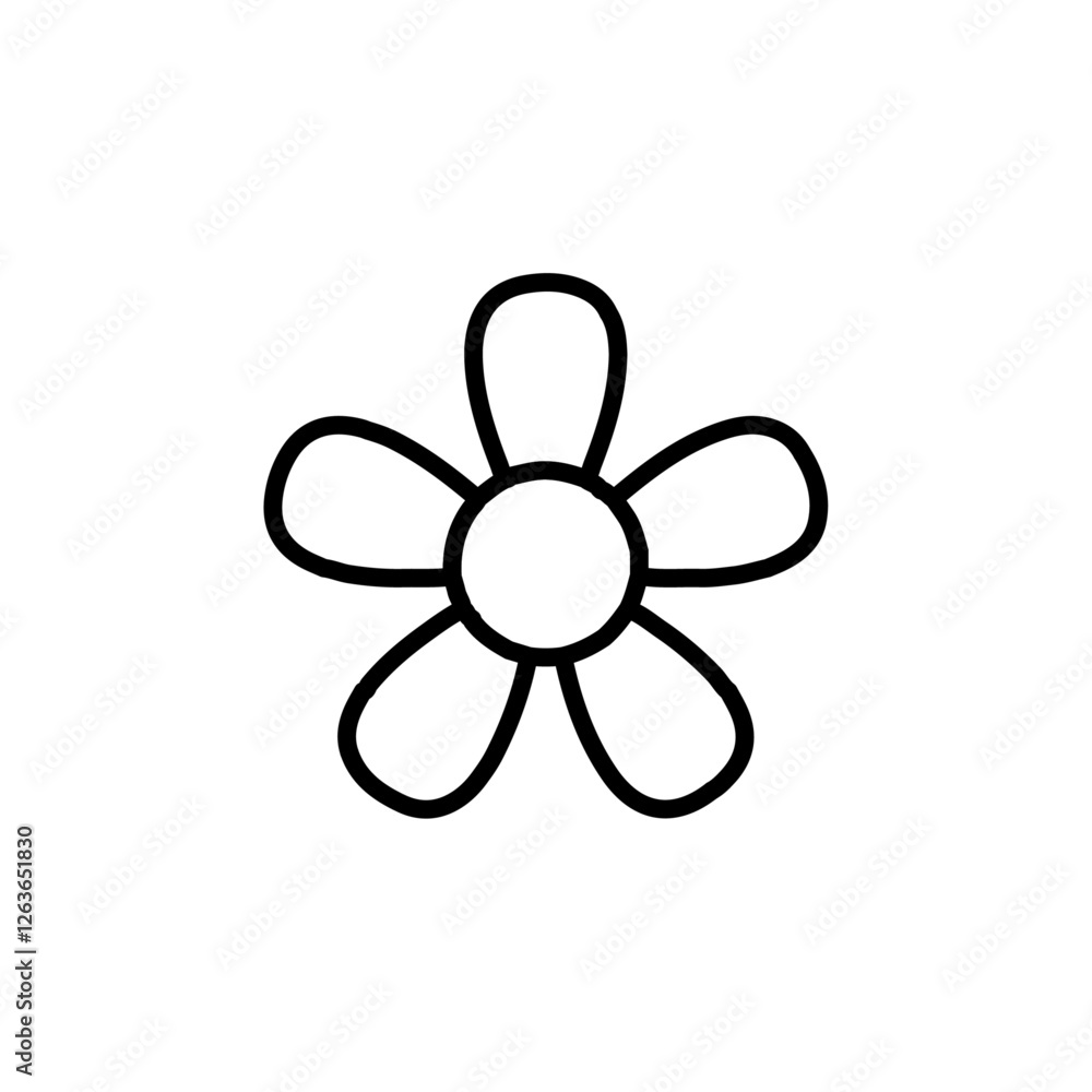 flower icon Vector illustration in black flower icon Vector illustration in black