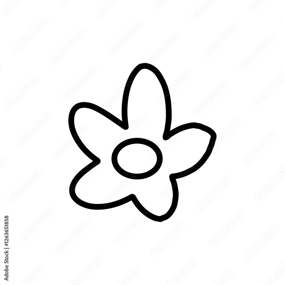 flower icon Vector illustration in black flower icon Vector illustration in black