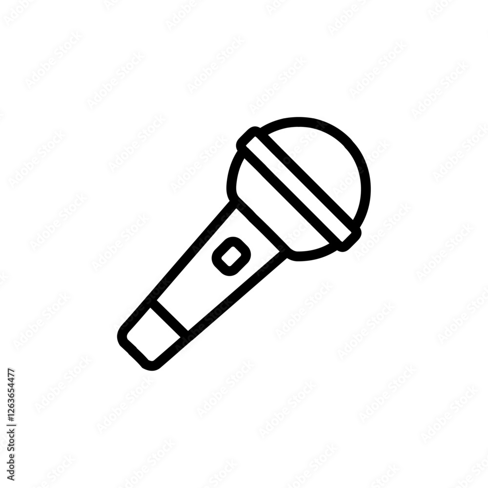 microphone icon Vector illustration in black microphone icon Vector illustration in black
