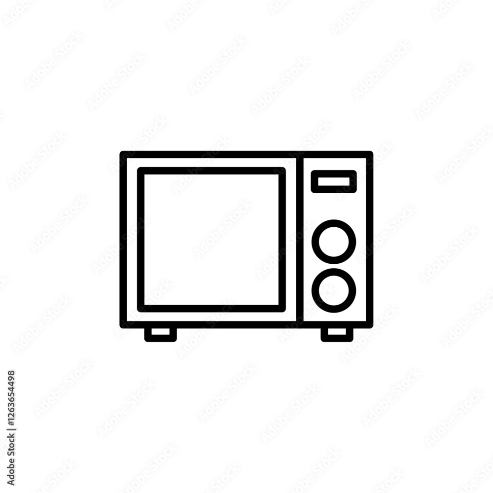 microwave icon Vector illustration in black microwave icon Vector illustration in black