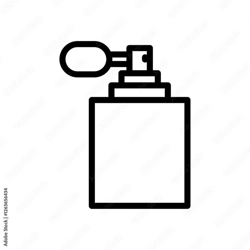 perfume iconVector illustration in black perfume iconVector illustration in black