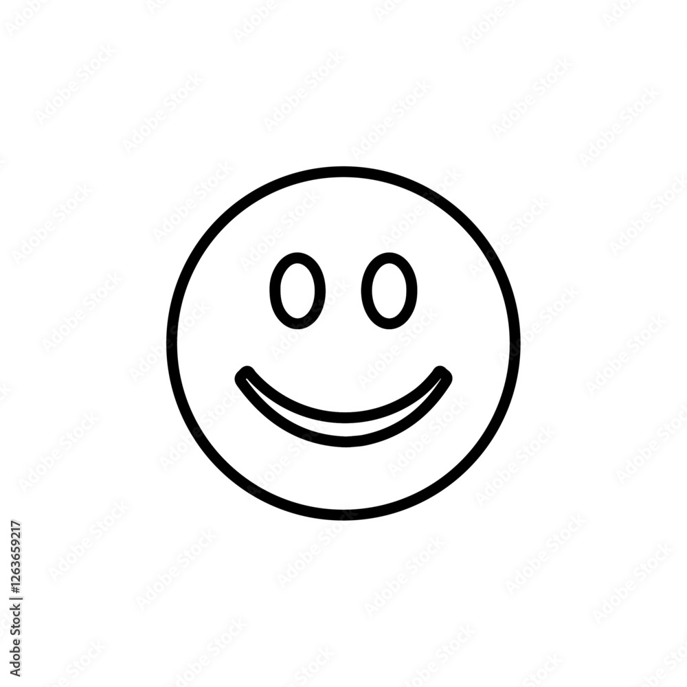 smile emoji iconVector illustration in black smile emoji iconVector illustration in black