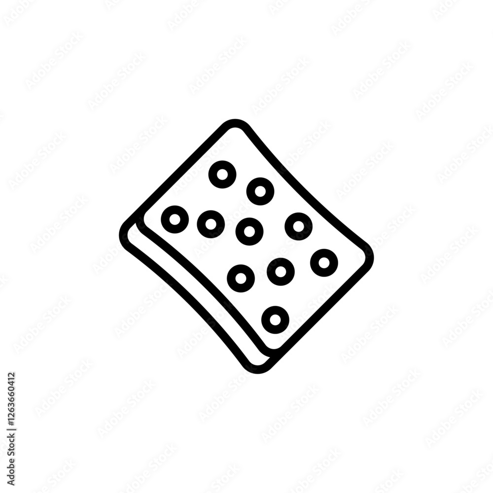 sponge iconVector illustration in black sponge iconVector illustration in black