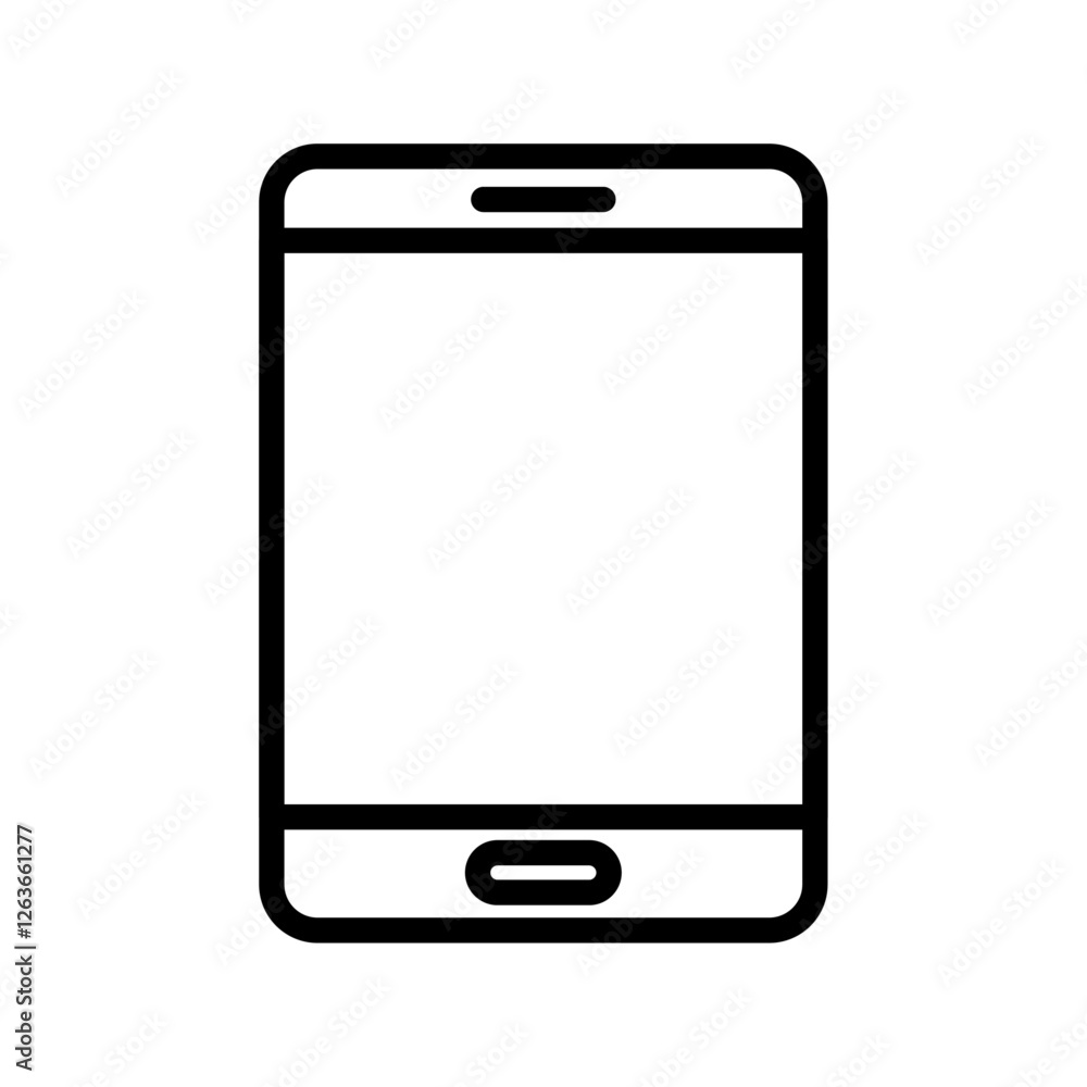 tablet iconVector illustration in black tablet iconVector illustration in black