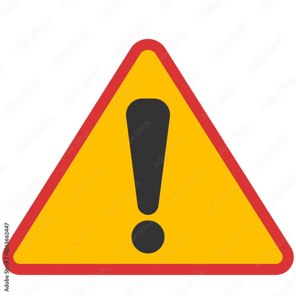red yellow triangle warning sign