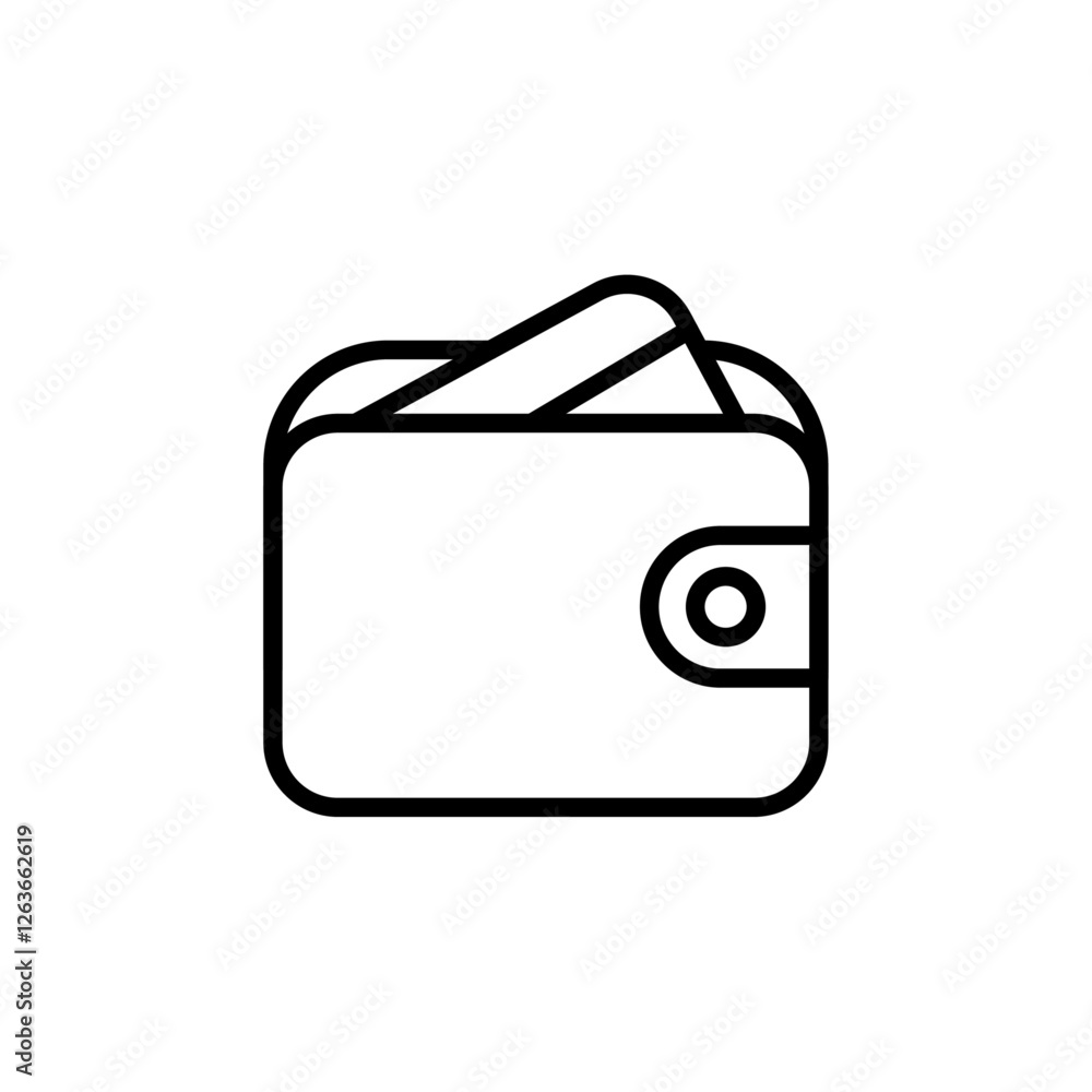 wallet icon Vector illustration in black wallet icon Vector illustration in black