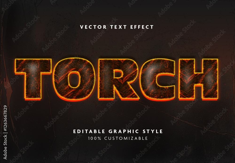 Black And Orange Burning Ember Font Bold Fiery Text Effect Stock ...