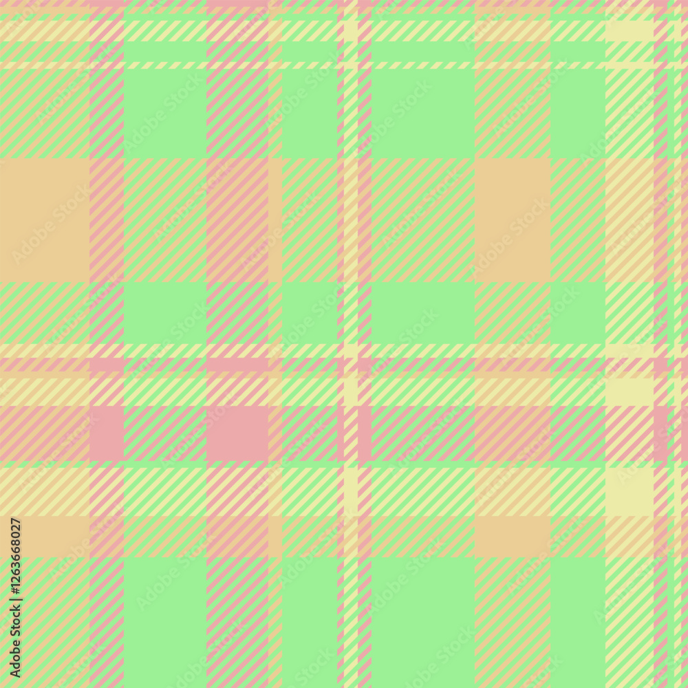 Fashion check pattern background, performance fabric textile plaid. Scenery texture seamless vector tartan in green and amber colors. Fashion check pattern background, performance fabric textile plaid. Scenery texture seamless vector tartan in green and amber colors.
