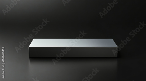 Wallpaper Mural Sleek grey rectangular box with modern packaging against a black background Torontodigital.ca