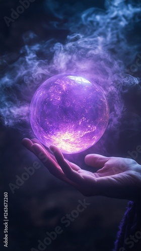 Astrological Magic – A Sorcerer’s Hand Holding a Celestial Orb