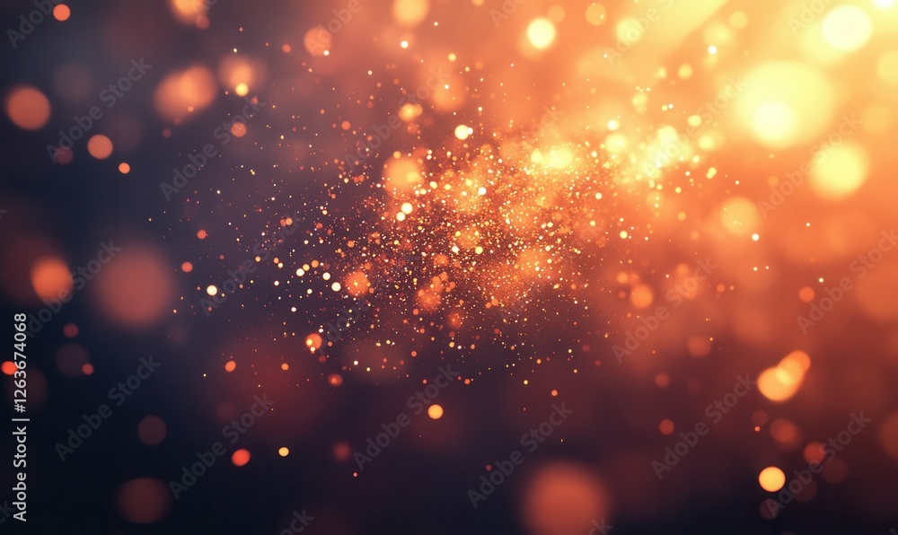 Obraz premium Dynamic explosion with fiery sparks on a blurred background.