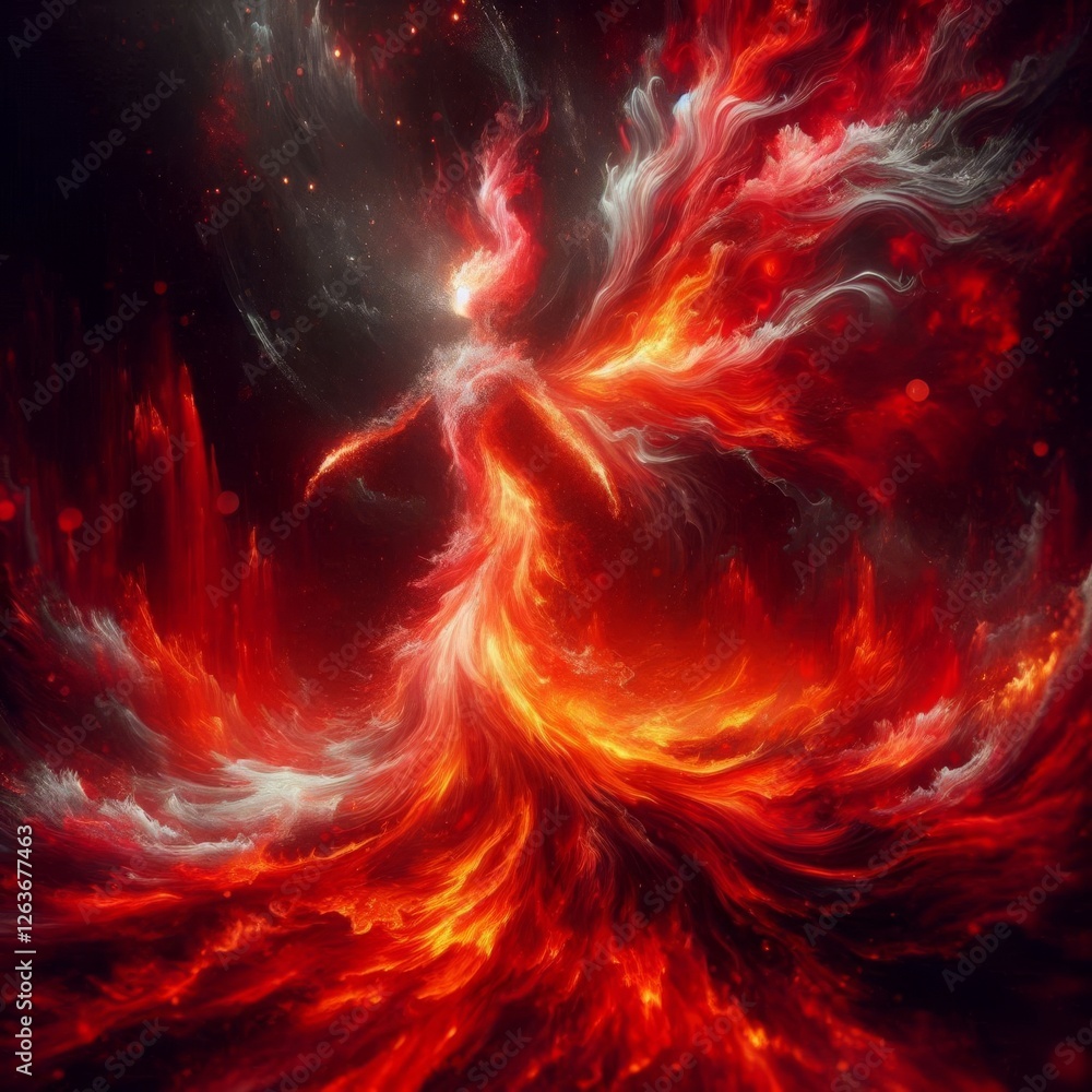 Fototapeta premium Embodiment of Galactic Fire