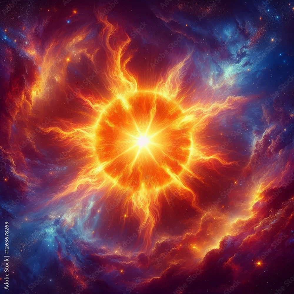 Fototapeta premium The Blazing Core of Energy