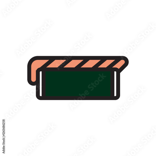 Sushi flat icon vector design illustration. Asian traditional food icon design illustration. 