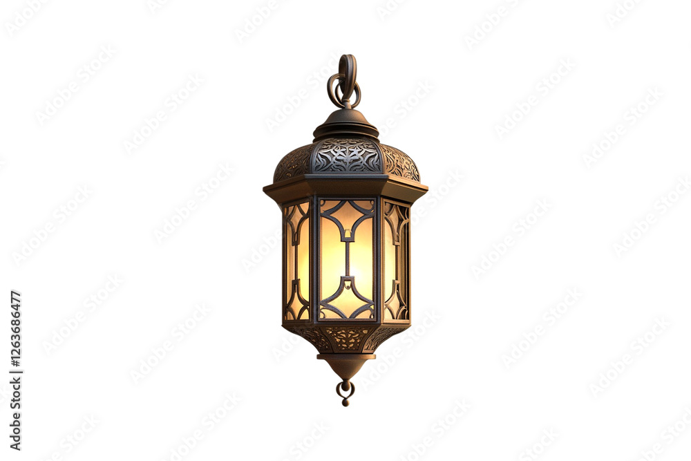 Elegant Illuminated Moroccan Lantern Hanging Warm Glow Festive Decoration Ramadan Elegant Illuminated Moroccan Lantern Hanging Warm Glow Festive Decoration Ramadan