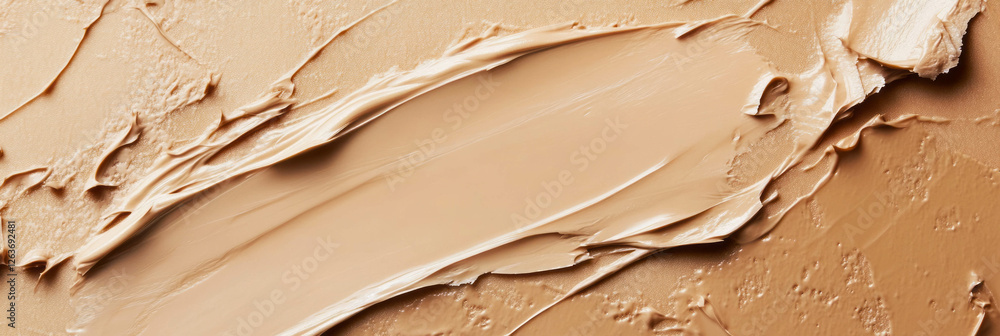 Opaque beige gel with thick texture showcasing smooth matte surface Opaque beige gel with thick texture showcasing smooth matte surface