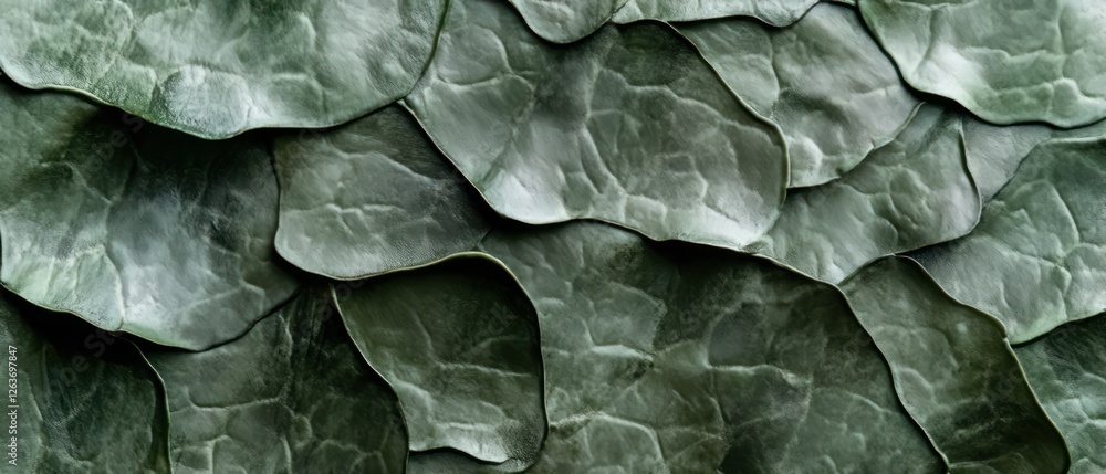 Obraz premium Detailed macro photos of green and gray pine bark patterns