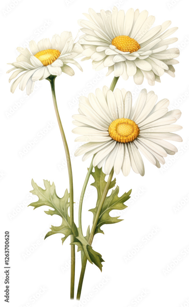 PNG White Daisy branch daisies daisy illustration. PNG White Daisy branch daisies daisy illustration.
