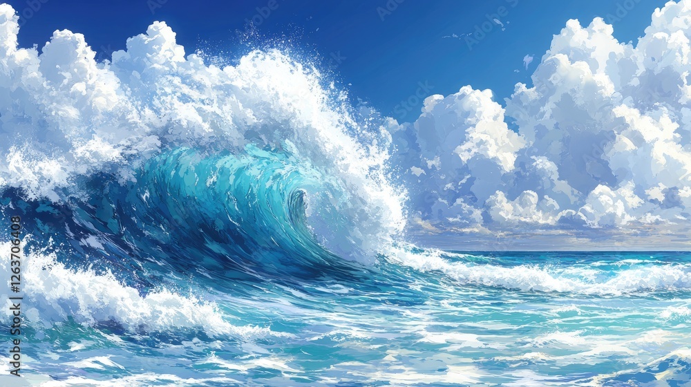 Fototapeta premium wave of water