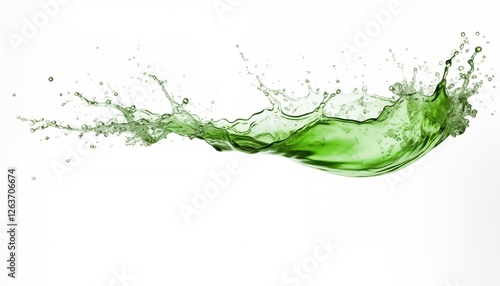 green water splash