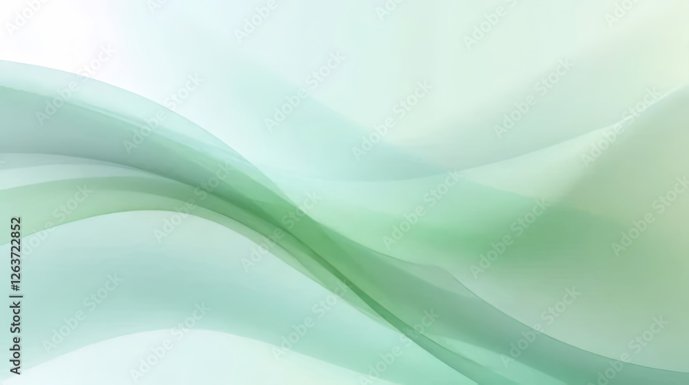 Abstract green and white wave background. Abstract green and white wave background.