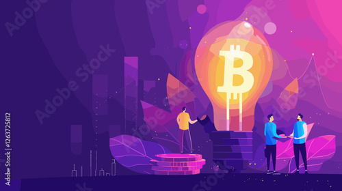 Investor Funding Startup with Coin, Concept of Venture Capital and Business Innovation