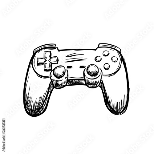 Game controller symbol. Joystick vector illustration