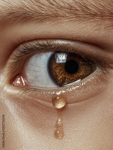 close up of eye