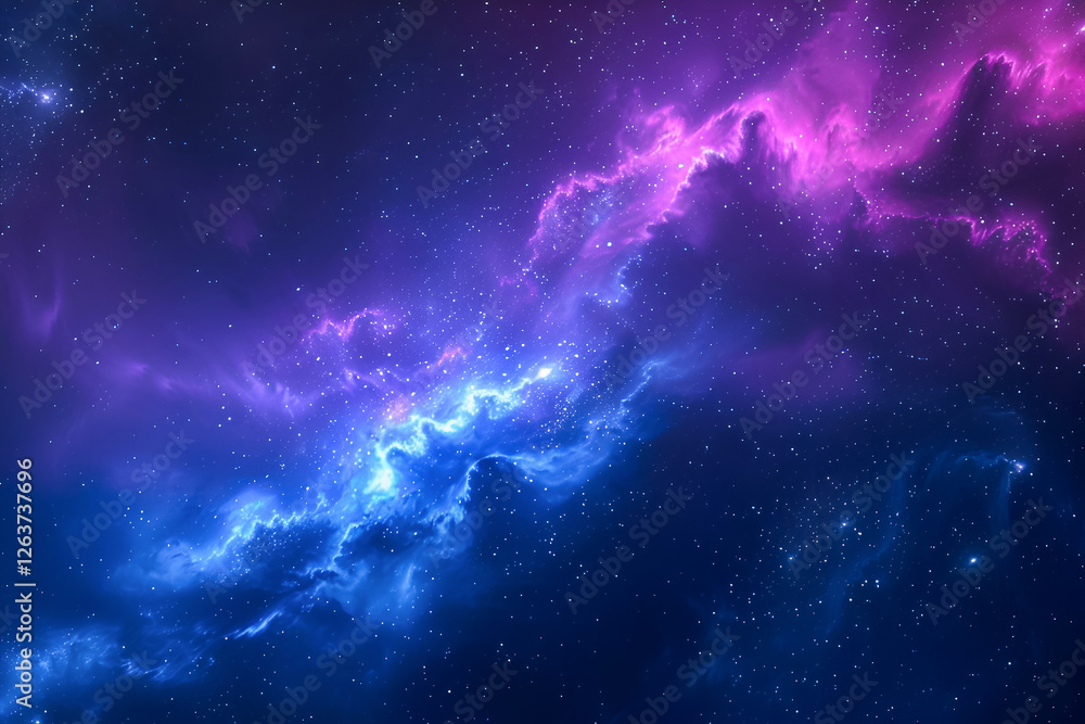 Fototapeta premium Beautiful colorful background with stars and lights