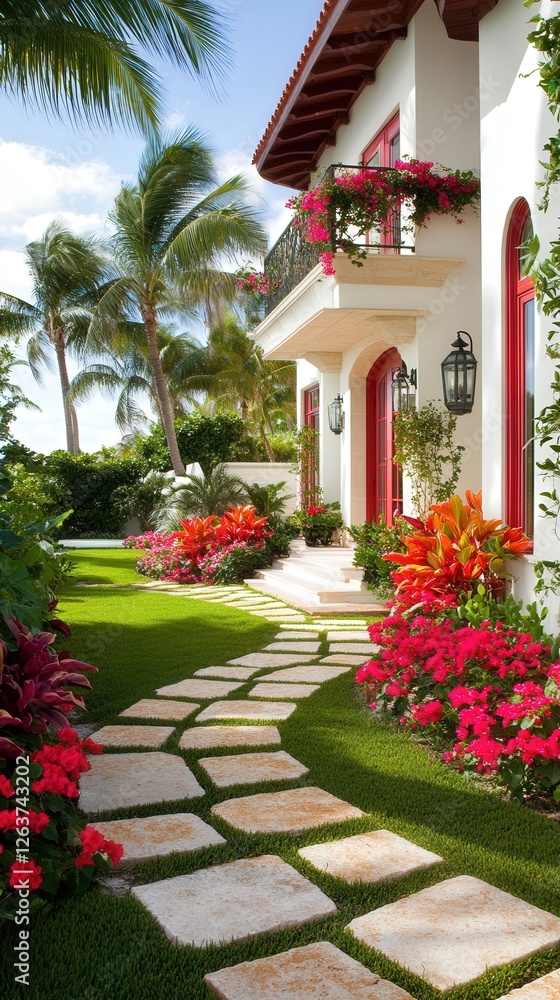 Naklejka premium make an atmosphere picture of south florida home remodeling. 