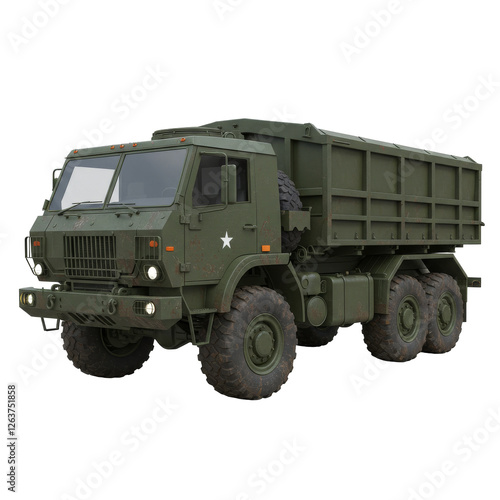 army car PNG, military car isolated on transparent background, cutout photo