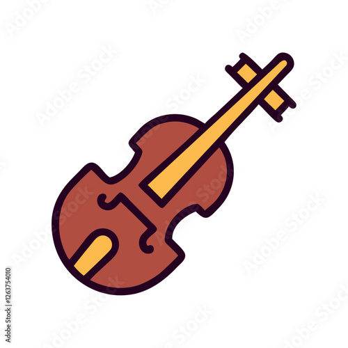 Italian violin with classic wooden design