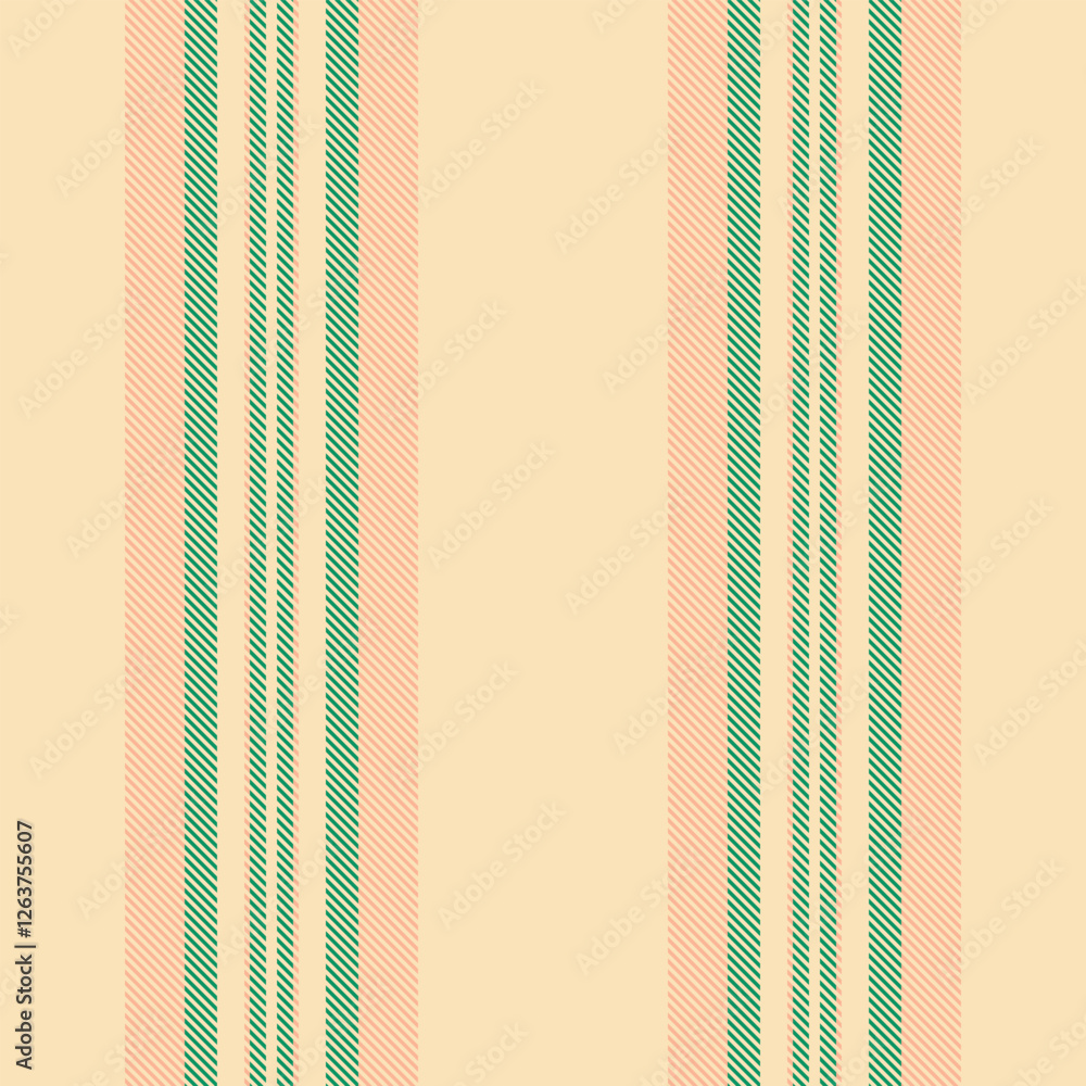Mormal pattern stripe textile, ceremony seamless vertical lines. T025 background vector texture fabric in moccasin and orange colors.