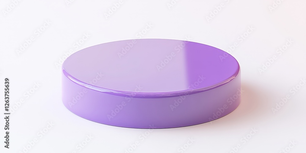 Gleaming purple orb rests on pristine white, boasting a sleek, smooth plastic finish with elegant curves flowing seamlessly from top to bottom Gleaming purple orb rests on pristine white, boasting a sleek, smooth plastic finish with elegant curves flowing seamlessly from top to bottom