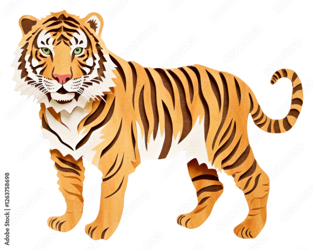 Obraz premium PNG Tiger wildlife animal mammal.